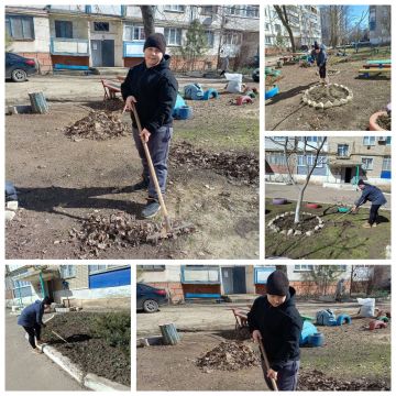 В территориальном общественном самоуправлении «Уютный дворик» города Краснодона прошел весенний субботник — настоящий праздник заботы о родном дворе и хорошего настроения