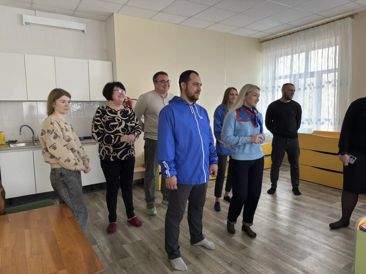 Инспектирование работ в Курячевском ясли-саду "Надежда" Инспектирование работ в Курячевском ясли-саду "Надежда"