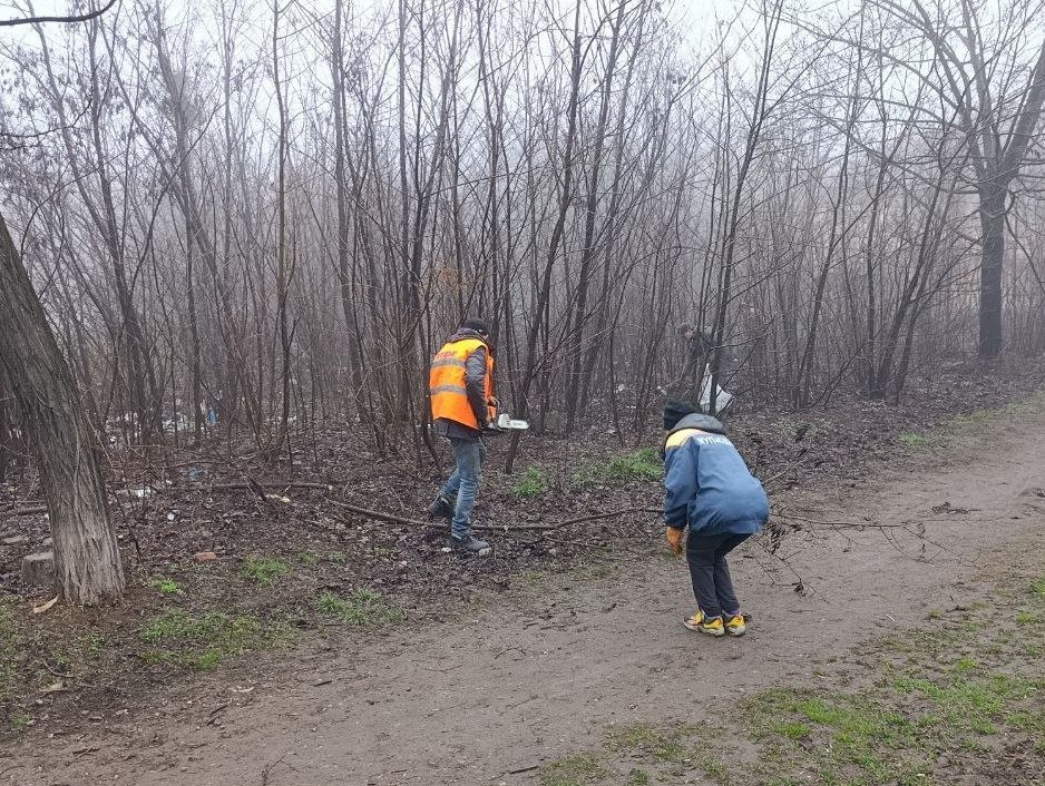 Коммунальными службами проведены работы на территории города Коммунальными службами проведены работы на территории города
