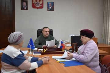 Первый заместитель Главы Старобельского муниципального округа Андрей Сергеевич Калиничев провёл личный приём граждан