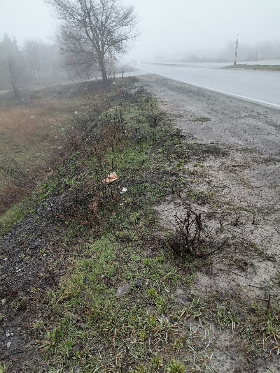 Уборка обочин на ул. Выгонная Уборка обочин на ул. Выгонная