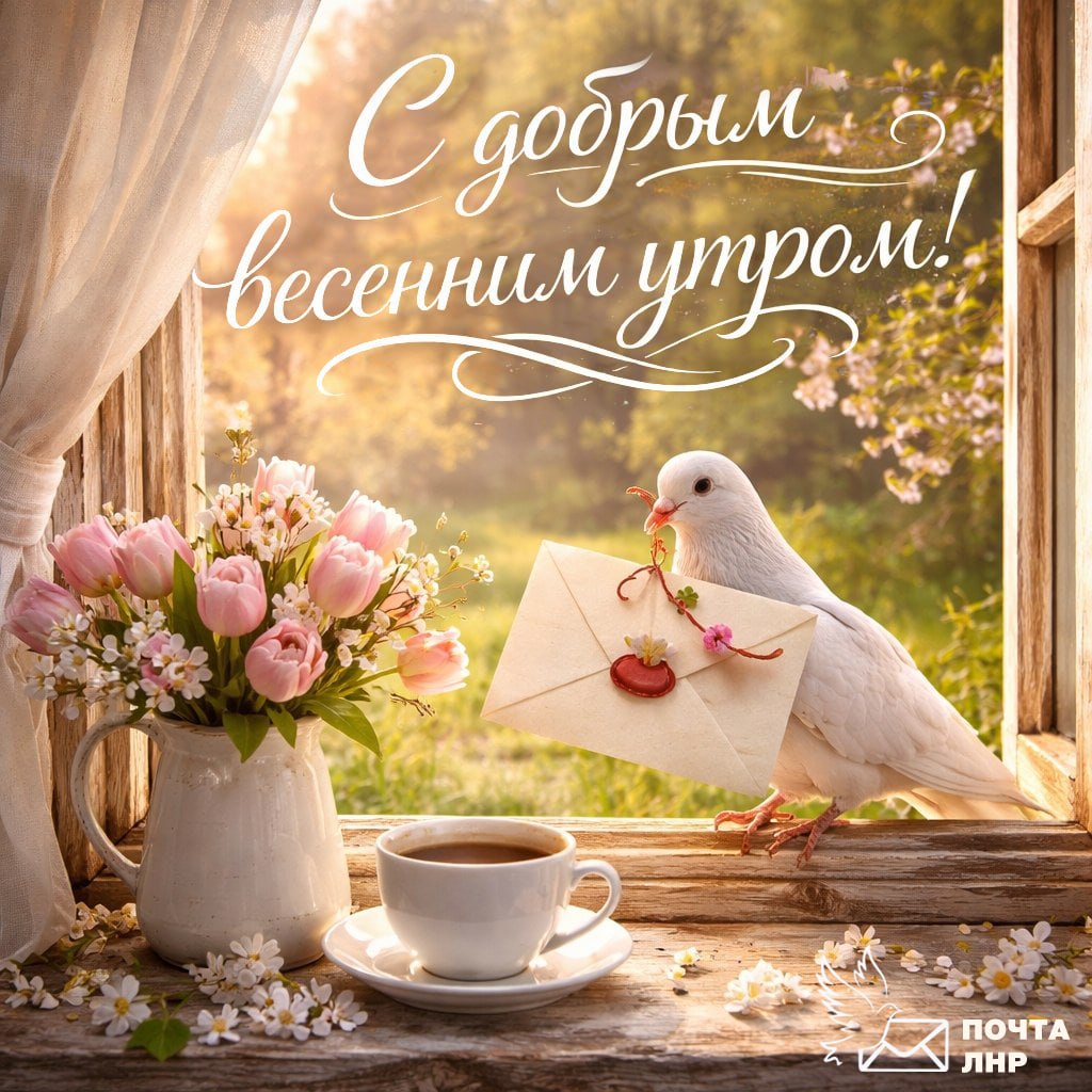 С добрым утром! Пусть это теплое весеннее утро подарит вам улыбку и гармонию!