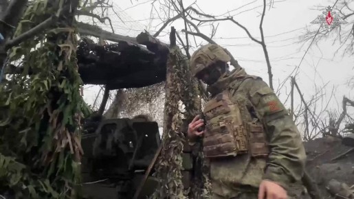 Артиллеристы ВС РФ уничтожают позиции ВФУ на Харьковском и Константиновском направлениях