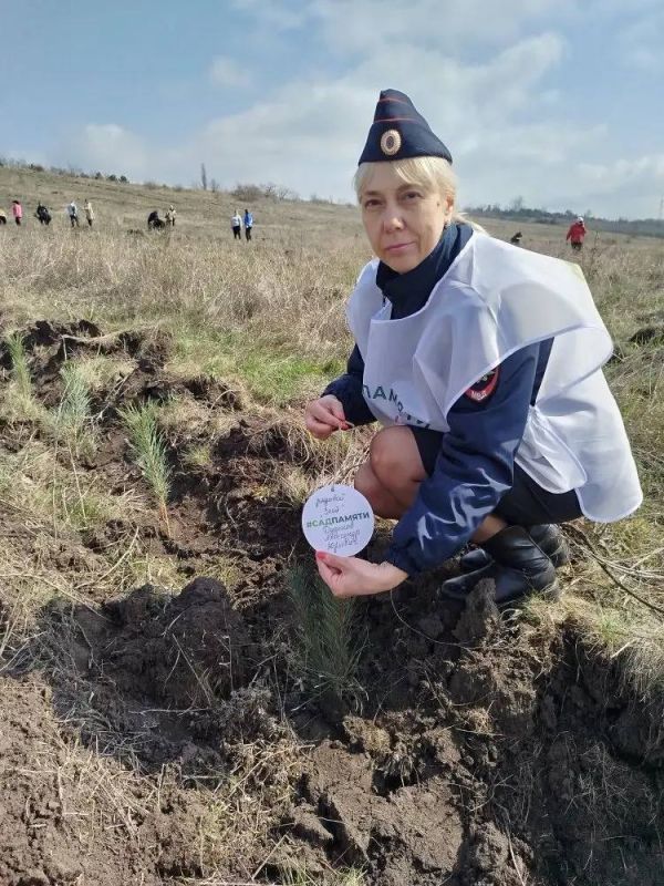 111 Деревья в память о погибших правоохранителях высадили коллеги в Новоайдаре 111 Деревья в память о погибших правоохранителях высадили коллеги в Новоайдаре