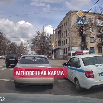 Мгновенная карма для ездуна на красный
