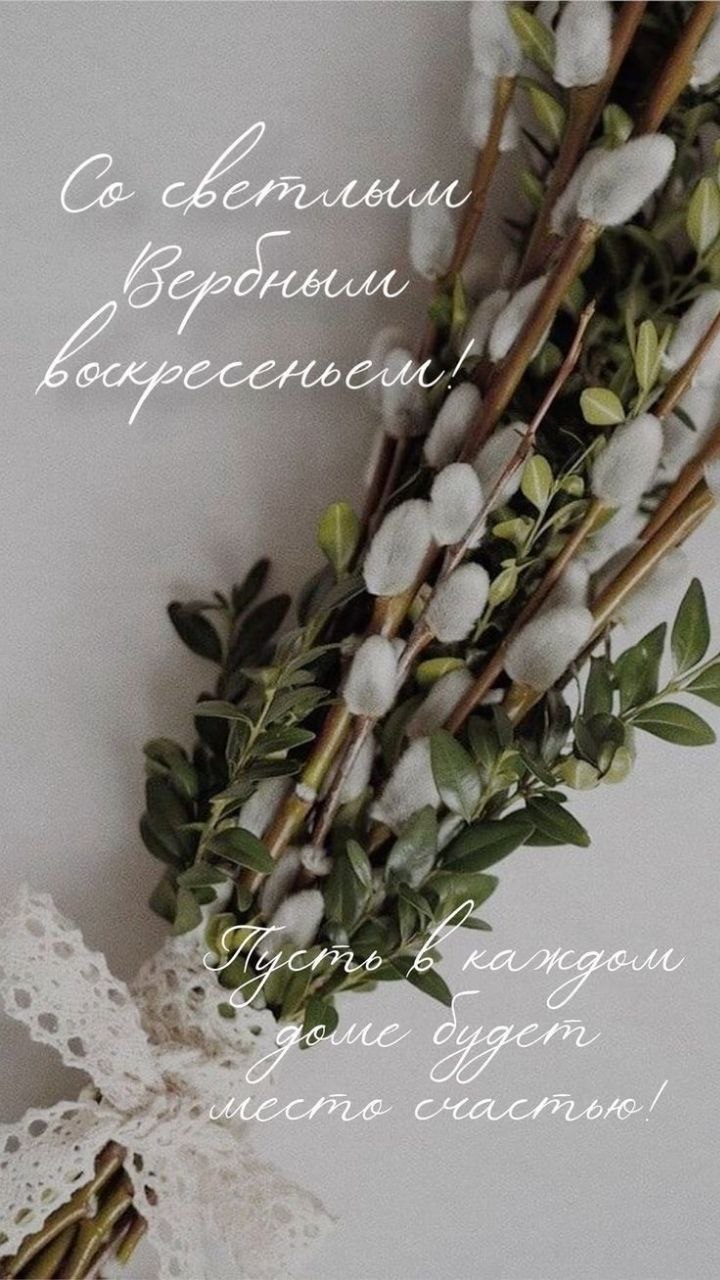 Алёна Лумеровская: Дорогие жители округа!. От всей души поздравляю вас с Вербным воскресеньем! Пусть этот светлый праздник принесёт в каждый дом мир, благополучие и душевное спокойствие
