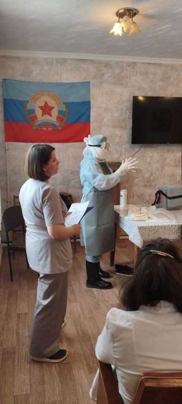 3 Апреля 2026г. в Луганской городской многопрофильной больнице 15 прошло тренировочное занятие по особо опасным инфекциям 3 Апреля 2026г. в Луганской городской многопрофильной больнице 15 прошло тренировочное занятие по особо опасным инфекциям