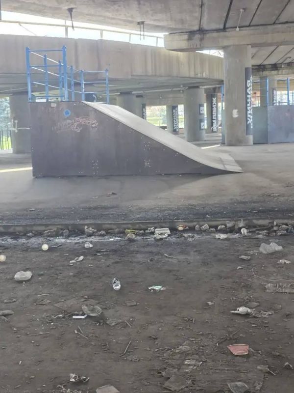 Под эстакадой в Луганске — горы мусора! Под эстакадой в Луганске — горы мусора!
