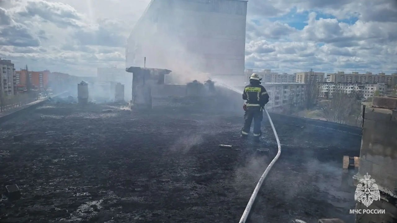 Многоэтажный дом загорелся в Северодонецке