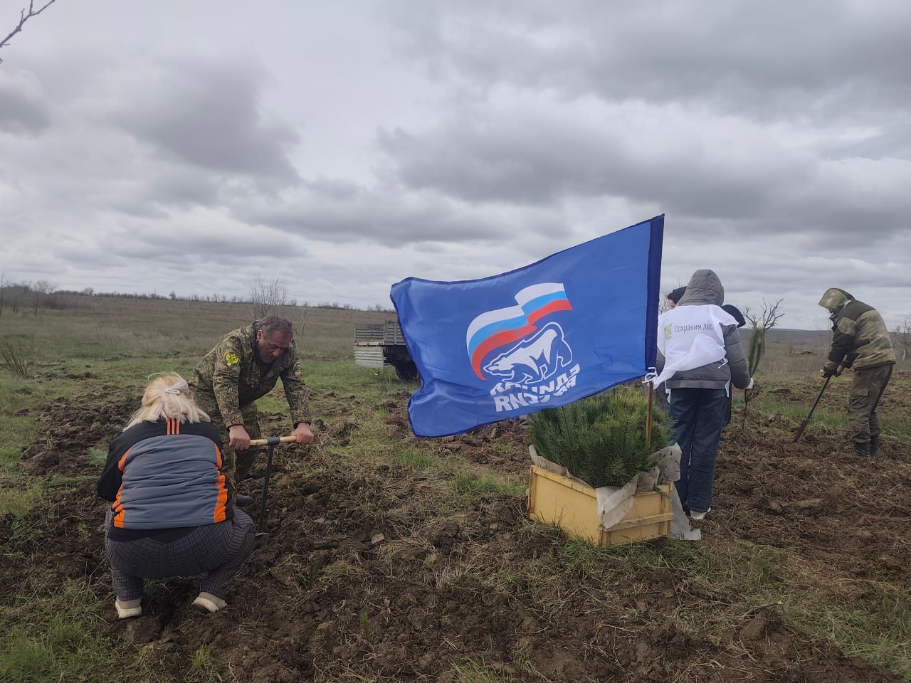 В рамках всероссийской акции «Сад Памяти» в Краснодоне высадили 7 тысяч саженцев сосны В рамках всероссийской акции «Сад Памяти» в Краснодоне высадили 7 тысяч саженцев сосны