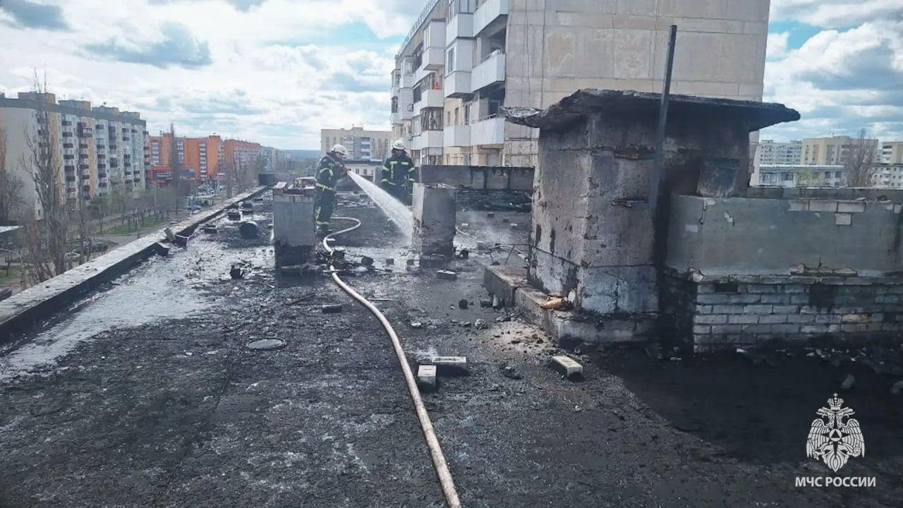 Многоэтажный дом загорелся в Северодонецке Многоэтажный дом загорелся в Северодонецке