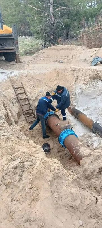 Специалисты Северодонецкого департамента завершили сложные работы на водоводе Специалисты Северодонецкого департамента завершили сложные работы на водоводе