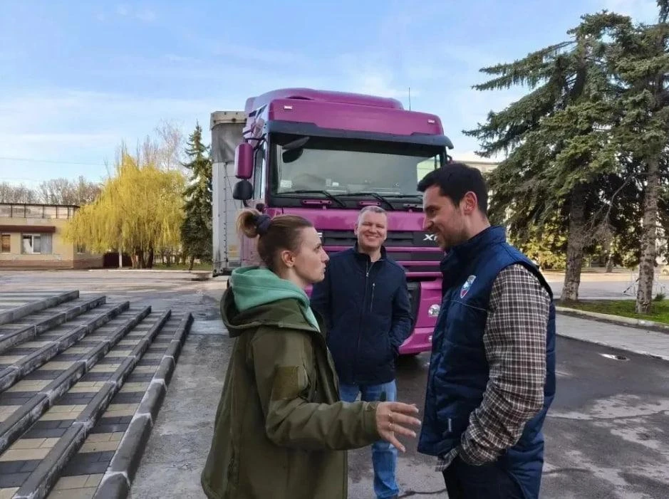 В Первомайск передана очередная партия гумпомощи от Калужской области