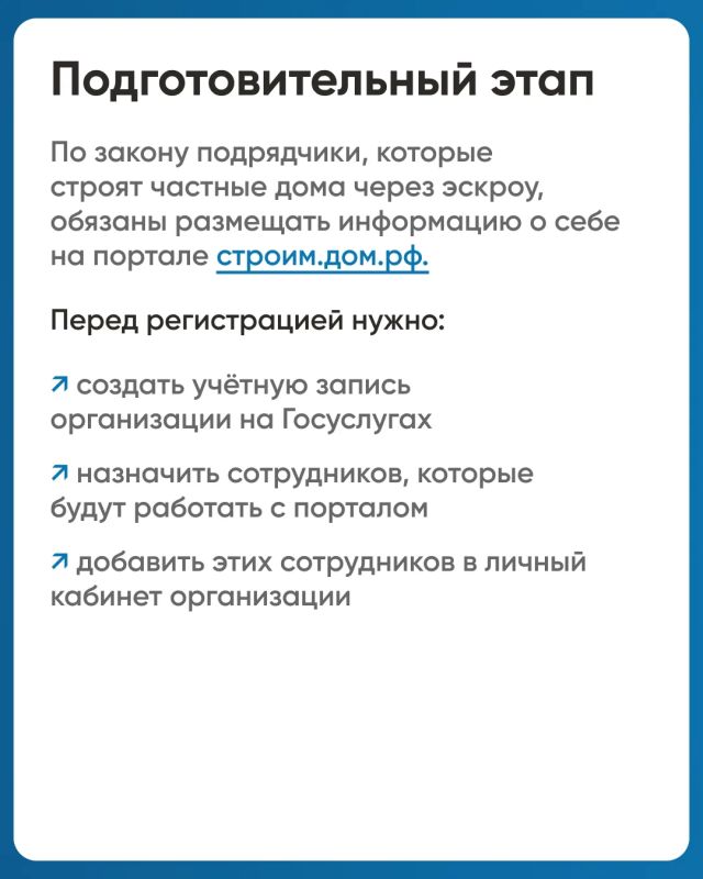 Строительство жилых домов по договорам строительного подряда с использованием счетов эскроу Строительство жилых домов по договорам строительного подряда с использованием счетов эскроу