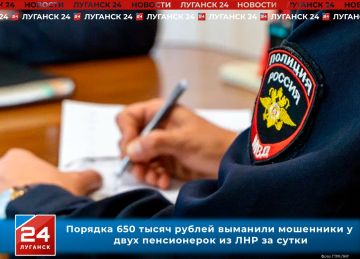Порядка 650 тысяч рублей выманили мошенники у двух пенсионерок из ЛНР за сутки