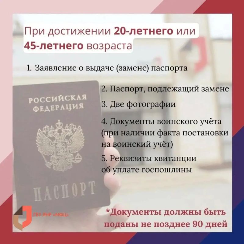 Выдача или замена гражданского паспорта через МФЦ ЛНР Выдача или замена гражданского паспорта через МФЦ ЛНР