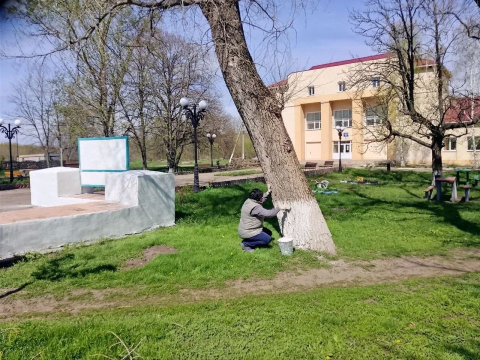 Чистота и красота: субботник в парке пгт Лозно-Александровка Чистота и красота: субботник в парке пгт Лозно-Александровка