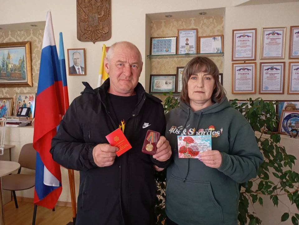 Ликвидаторам аварии на ЧАЭС из Городища вручили памятные медали Ликвидаторам аварии на ЧАЭС из Городища вручили памятные медали