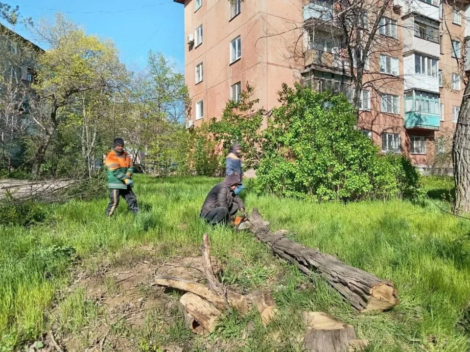 Коммунальными службами проведены работы на территории города Коммунальными службами проведены работы на территории города