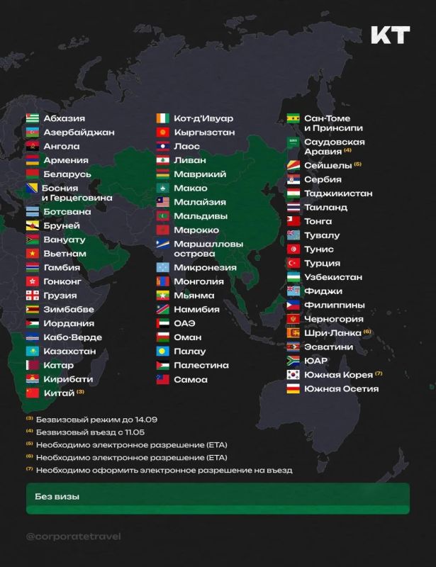 Этим летом россияне могут посетить 86 стран без визы Этим летом россияне могут посетить 86 стран без визы