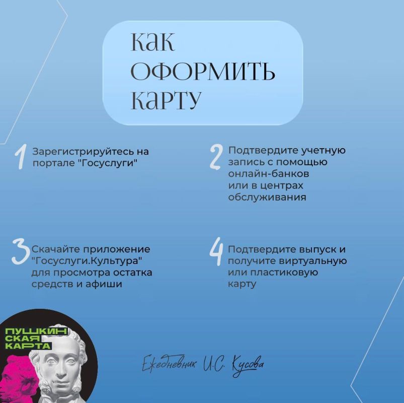 «Пушкинская карта» - бесплатный пропуск в мир искусства! «Пушкинская карта» - бесплатный пропуск в мир искусства!