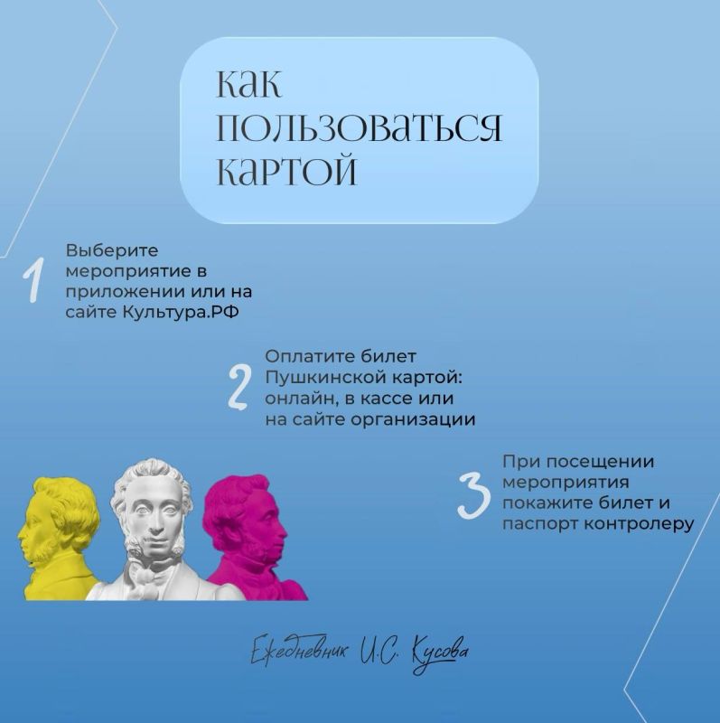 «Пушкинская карта» - бесплатный пропуск в мир искусства! «Пушкинская карта» - бесплатный пропуск в мир искусства!