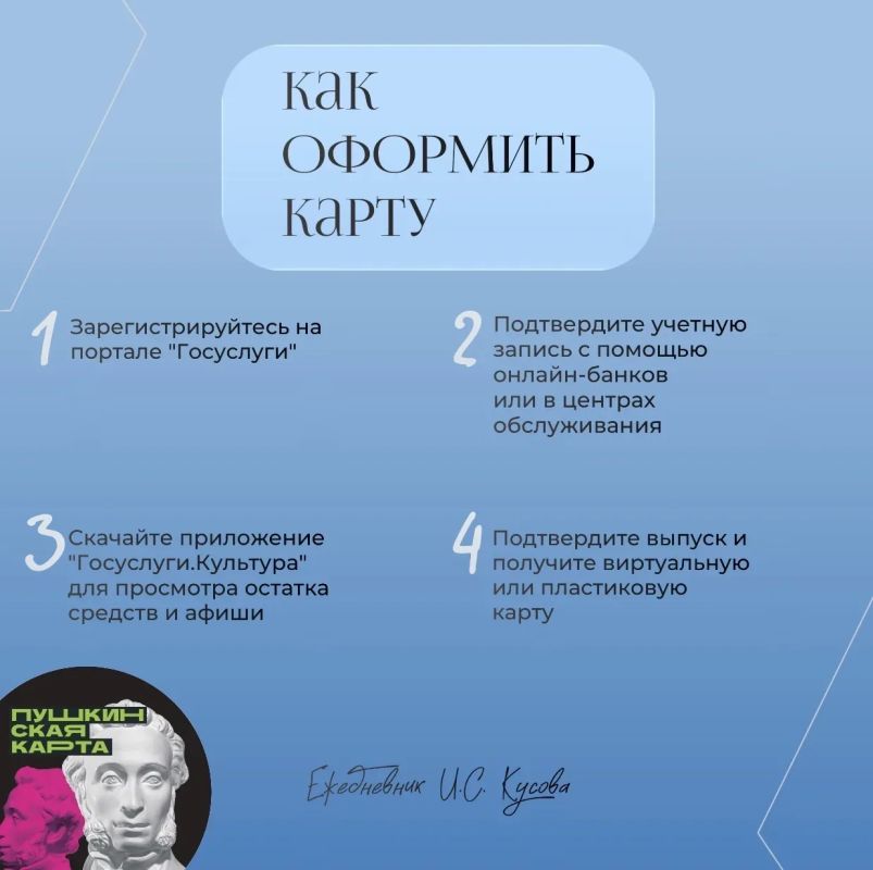 «Пушкинская карта» – пропуск в мир искусства «Пушкинская карта» – пропуск в мир искусства