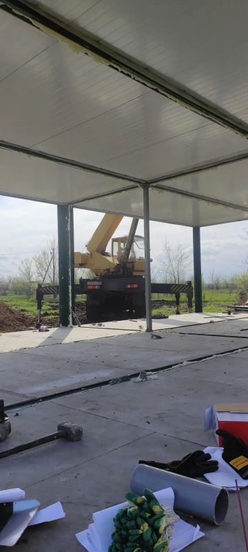 Новый модульный ФАП в селе Красный Луч готов почти наполовину Новый модульный ФАП в селе Красный Луч готов почти наполовину