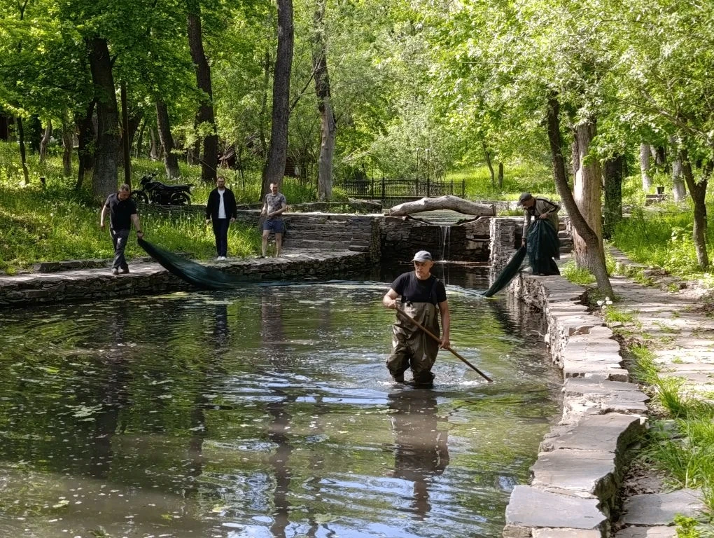 В парке культуры и отдыха им. Героев продолжается работа по благоустройству территории В парке культуры и отдыха им. Героев продолжается работа по благоустройству территории