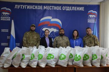 Забота, которая объединяет: В Лутугино при поддержке фонда Кадырова раздали гуманитарную помощь