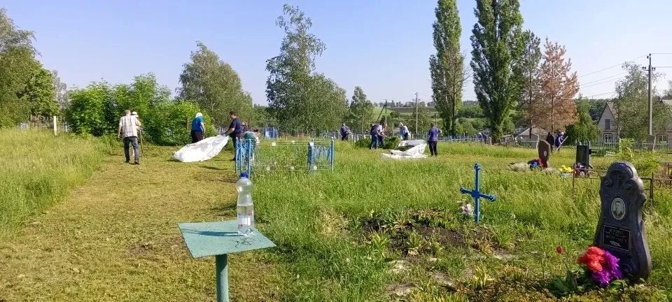 Сегодня в селе Воеводское провели уборку кладбища Сегодня в селе Воеводское провели уборку кладбища