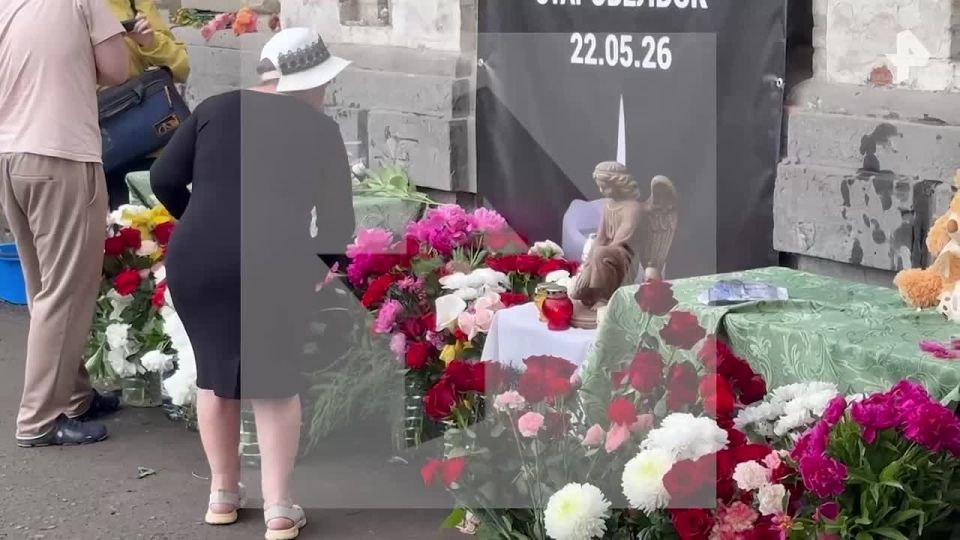 На кадрах РЕН ТВ — мемориал в Старобельске в ЛНР