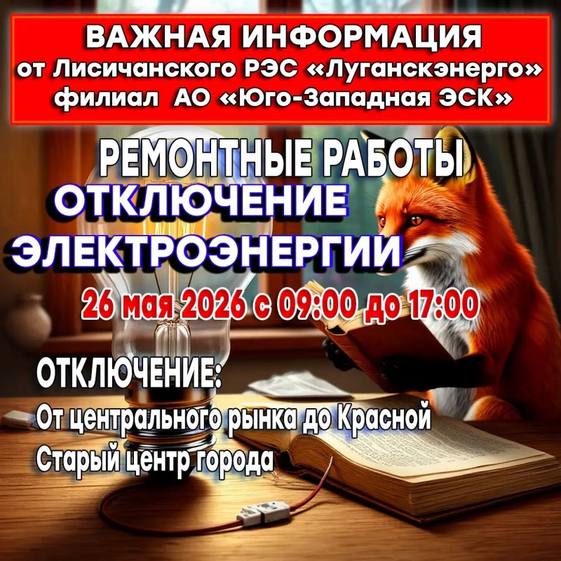 Уважаемые жители городского округа город Лисичанск