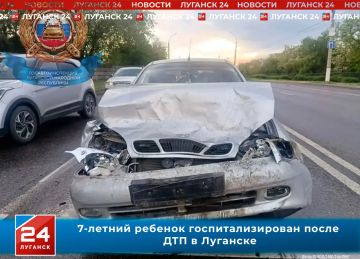 7-летний ребенок госпитализирован после ДТП в Луганске