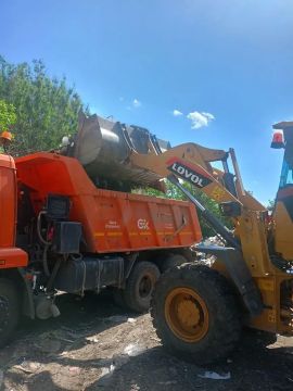 В городском округе продолжаются работы по благоустройству и уборке территорий!
