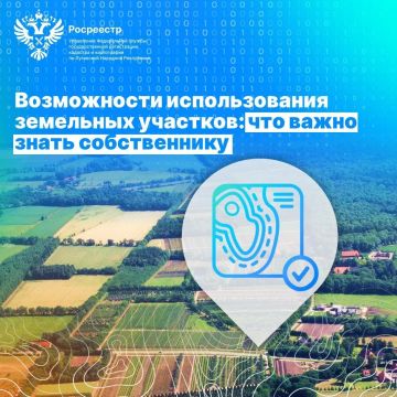 Росреестр ЛНР напомнил собственникам земельных участков возможности их использования