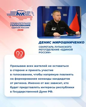 В ЛНР в режиме онлайн проходит предварительное голосование Единой России