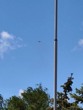 На трассе Краснодон — Луганск в районе Новосветловки сегодня упал БПЛА Hornet