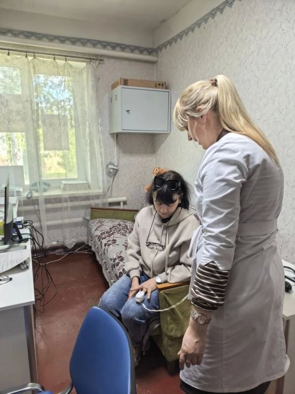 Специалисты Новопсковской ЦРМБ осмотрели жителей с.Писаревка Специалисты Новопсковской ЦРМБ осмотрели жителей с.Писаревка