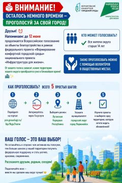 Друзья! Всероссийское голосование за объекты благоустройства подходит к концу!
