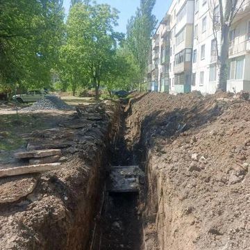 Калужане восстанавливают участок тепловой сети котельной в Первомайске
