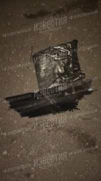 Местные алчевские каналы публикуют кадры предположительно осколка сбитого БПЛА