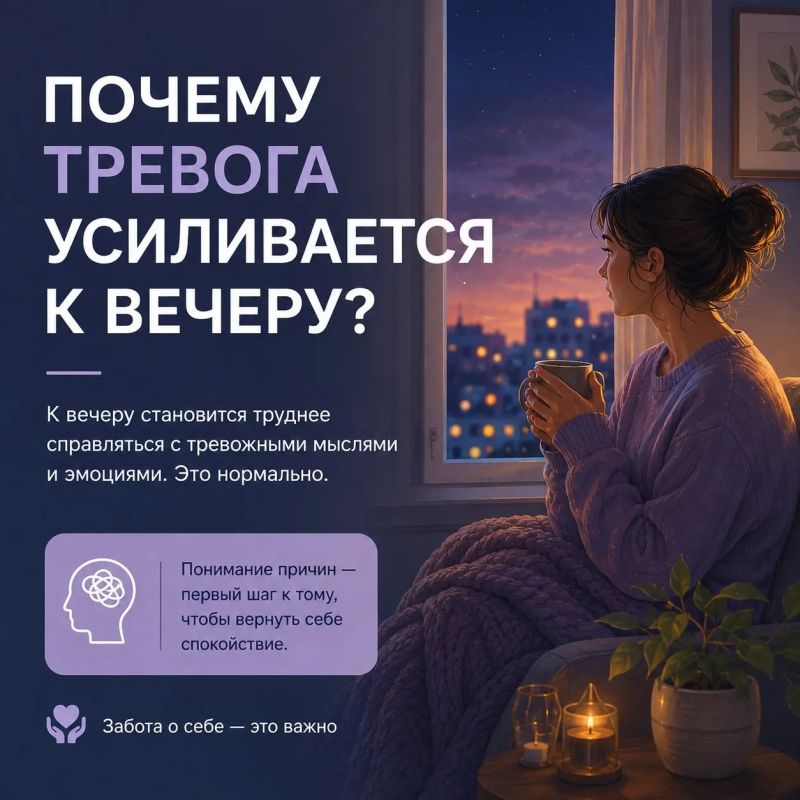 Почему тревога усиливается к вечеру?