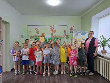 В Лутугинской Районной библиотеке для детей прошло мероприятие посвящённое юбилею великого хранителя русского языка