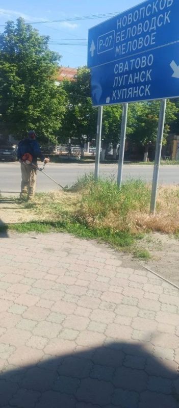 Владимир Чернев: Продолжаются работы по благоустройству территоий Старобельского муниципального округа