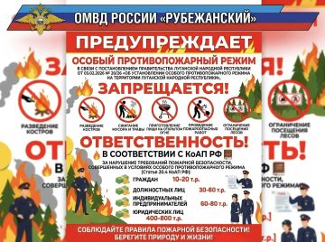Памятка о противопожарном режиме
