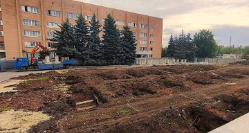В Луганской республиканской клинической больнице продолжается строительство современного приемного отделения