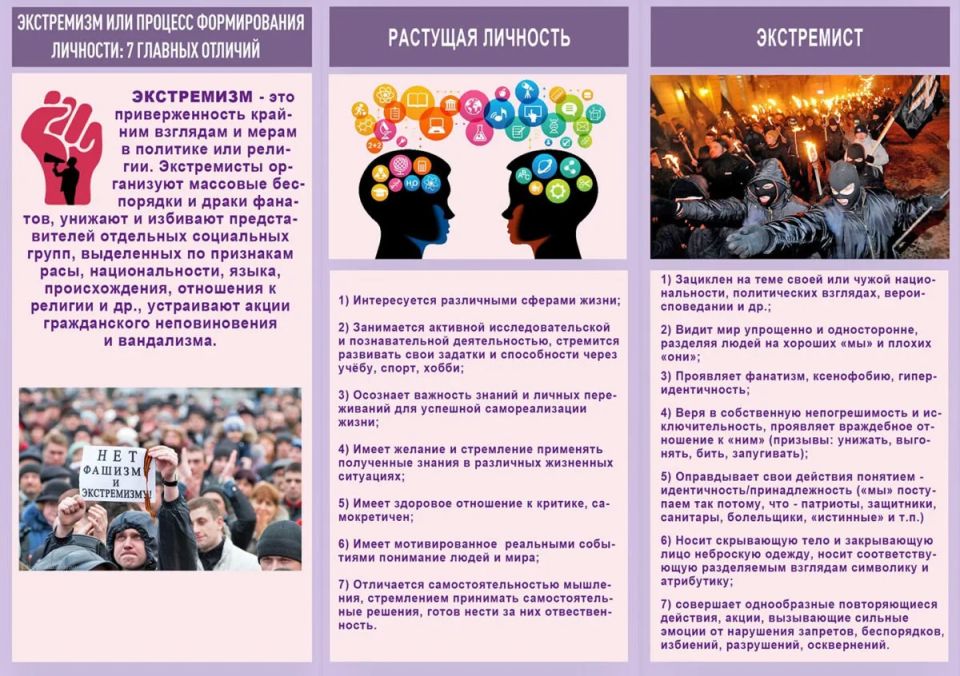 Памятка по противодействию идеологии терроризма и экстремизма