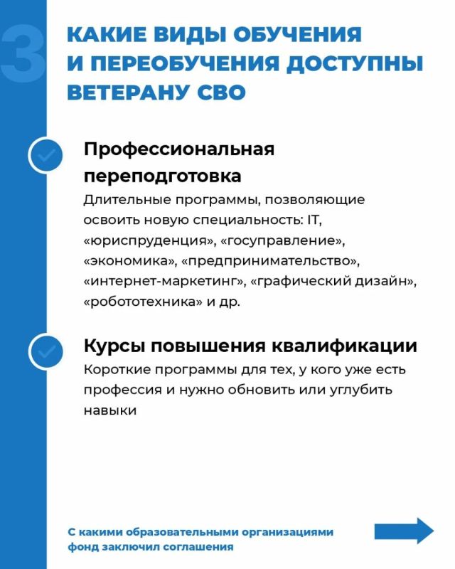 Инструкция: как ветерану СВО получить новые навыки при поддержке фонда «Защитники Отечества» Инструкция: как ветерану СВО получить новые навыки при поддержке фонда «Защитники Отечества»