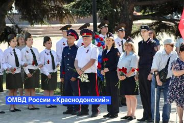Полицейские республики присоединились к памятным мероприятиям, посвящённым Дню памяти и скорби